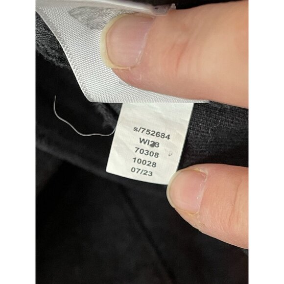 LOFT Black Velvet Slim Flare Pants 14 - Picture 9 of 9